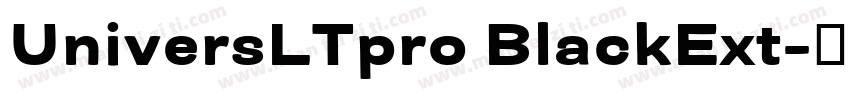 UniversLTpro BlackExt字体转换